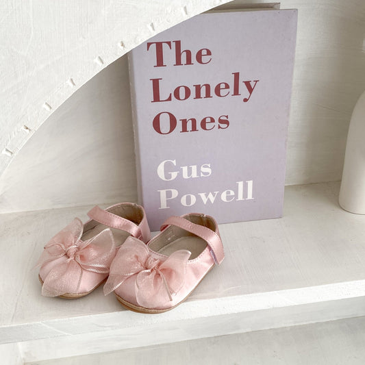 Angel Bow Baby Shoes, Pink (11-13cm)