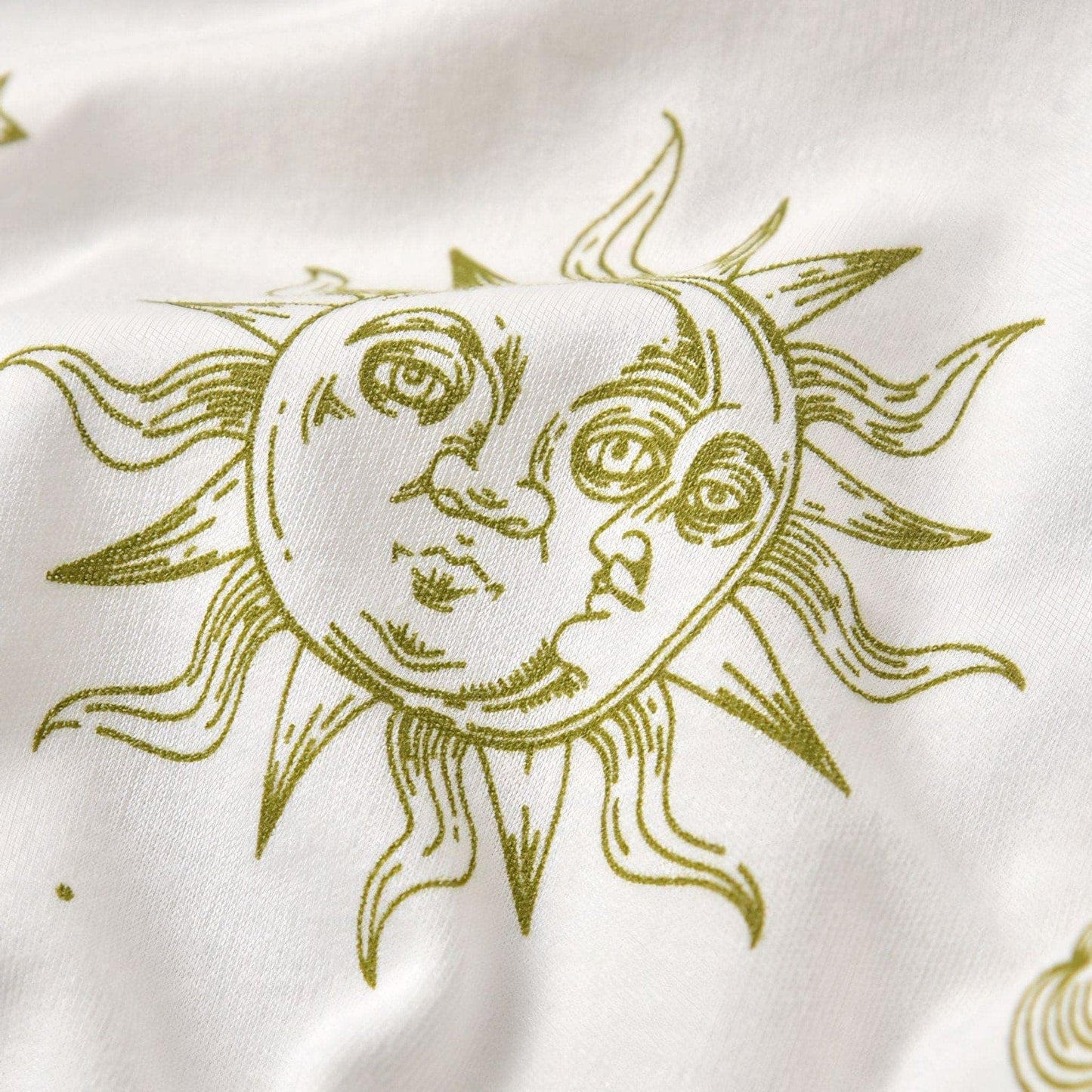 Apollo Sun GOTS Organic Cotton Baby Sleepsuit - Sun Detail - Bambisserie