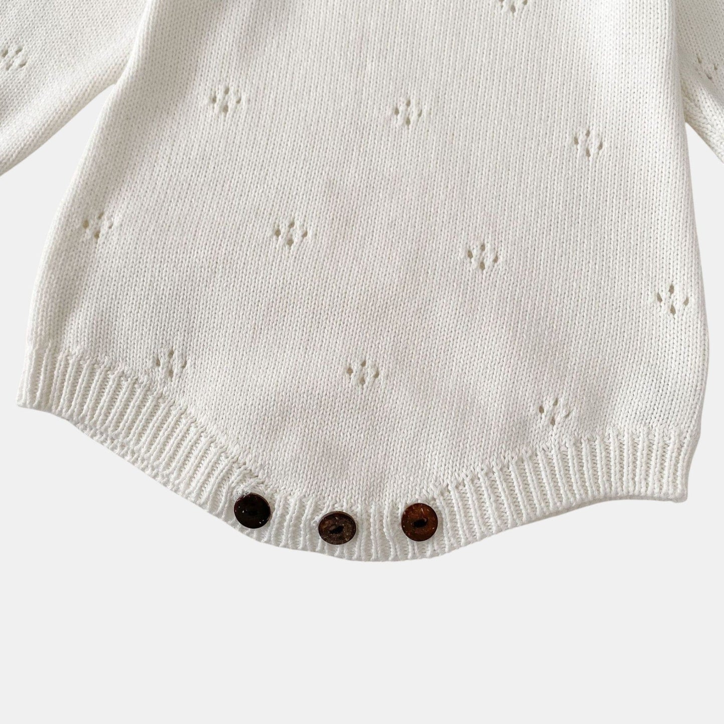 Berry Cotton Knit Romper (3m-24m)