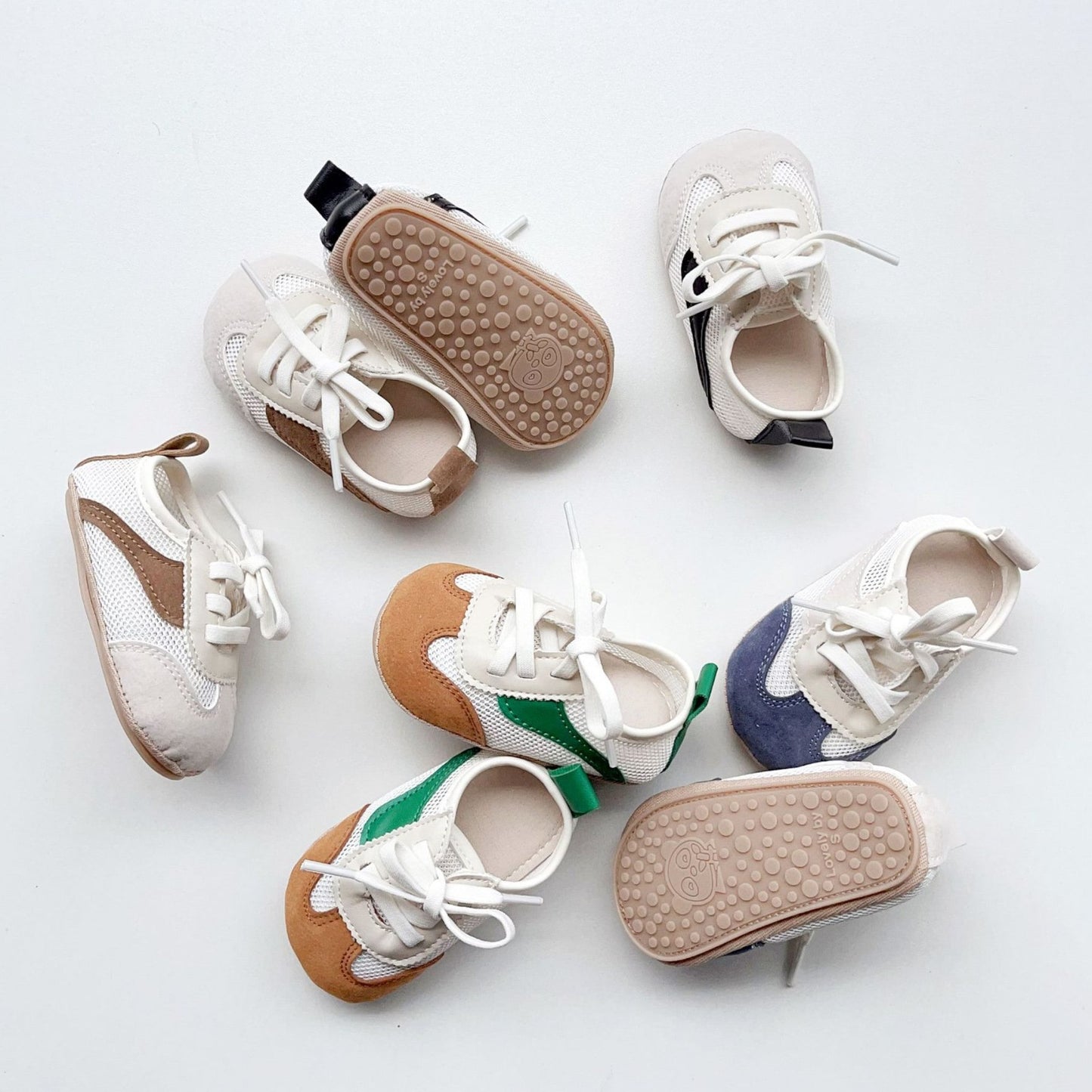 Breathable Mesh Baby Sneakers, Navy (11-13cm)