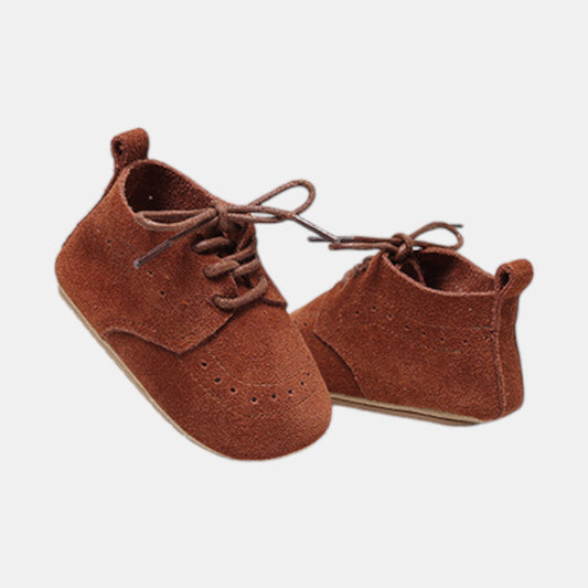 Brown Suede Baby Boots (11-13cm)