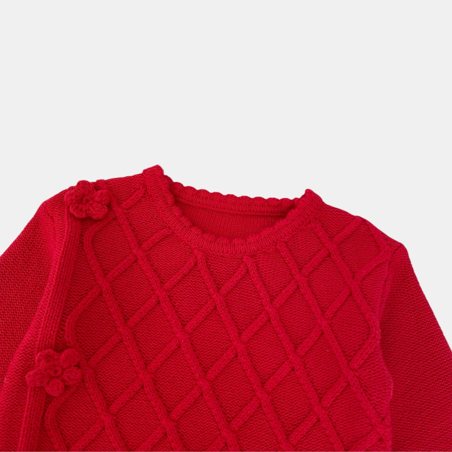 Carmen Lattice Cotton Knit Sweater (3m-3yrs)