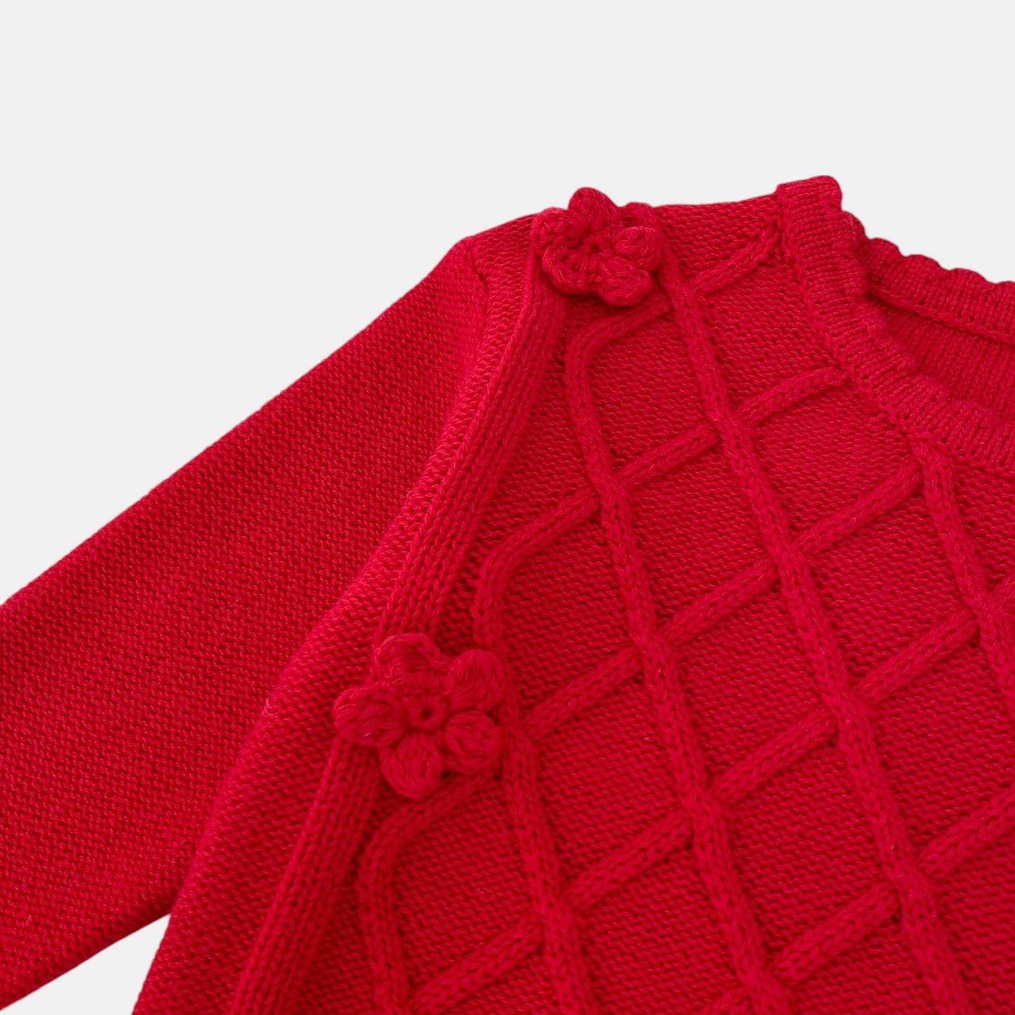 Carmen Lattice Cotton Knit Sweater (3m-3yrs)
