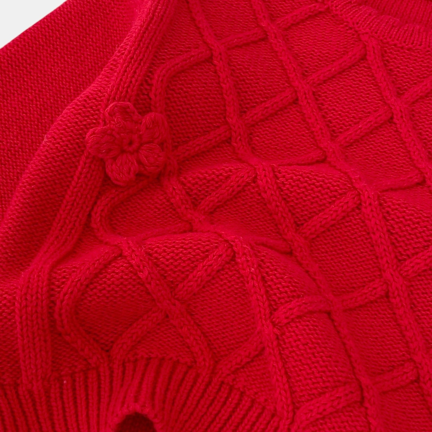 Carmen Lattice Cotton Knit Sweater (3m-3yrs)