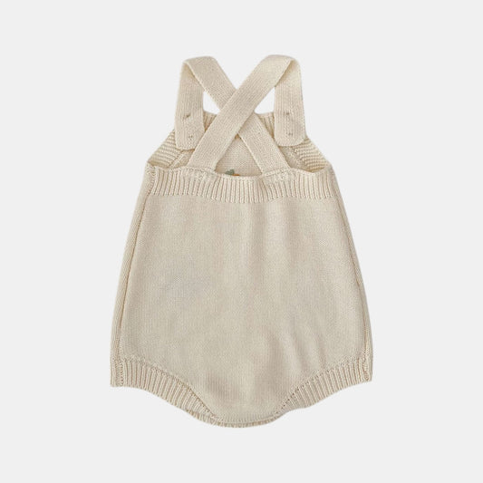 Carrot Patch Cotton Knit Romper (3m-24m)