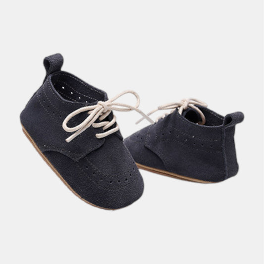 Charcoal Grey Suede Baby Boots (11-13cm)
