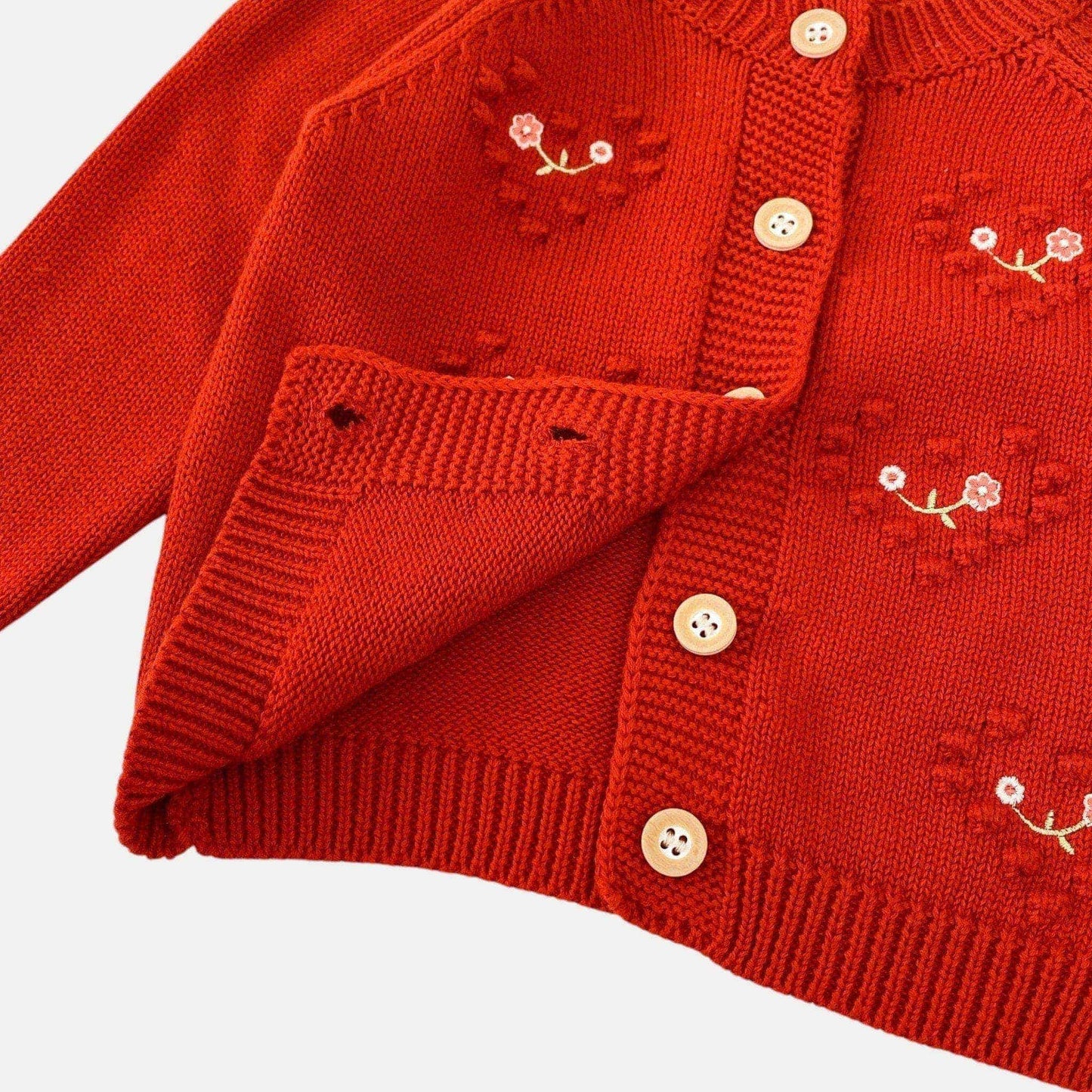 Cherish Heart Cotton Knit Cardigan (3m-3yrs)