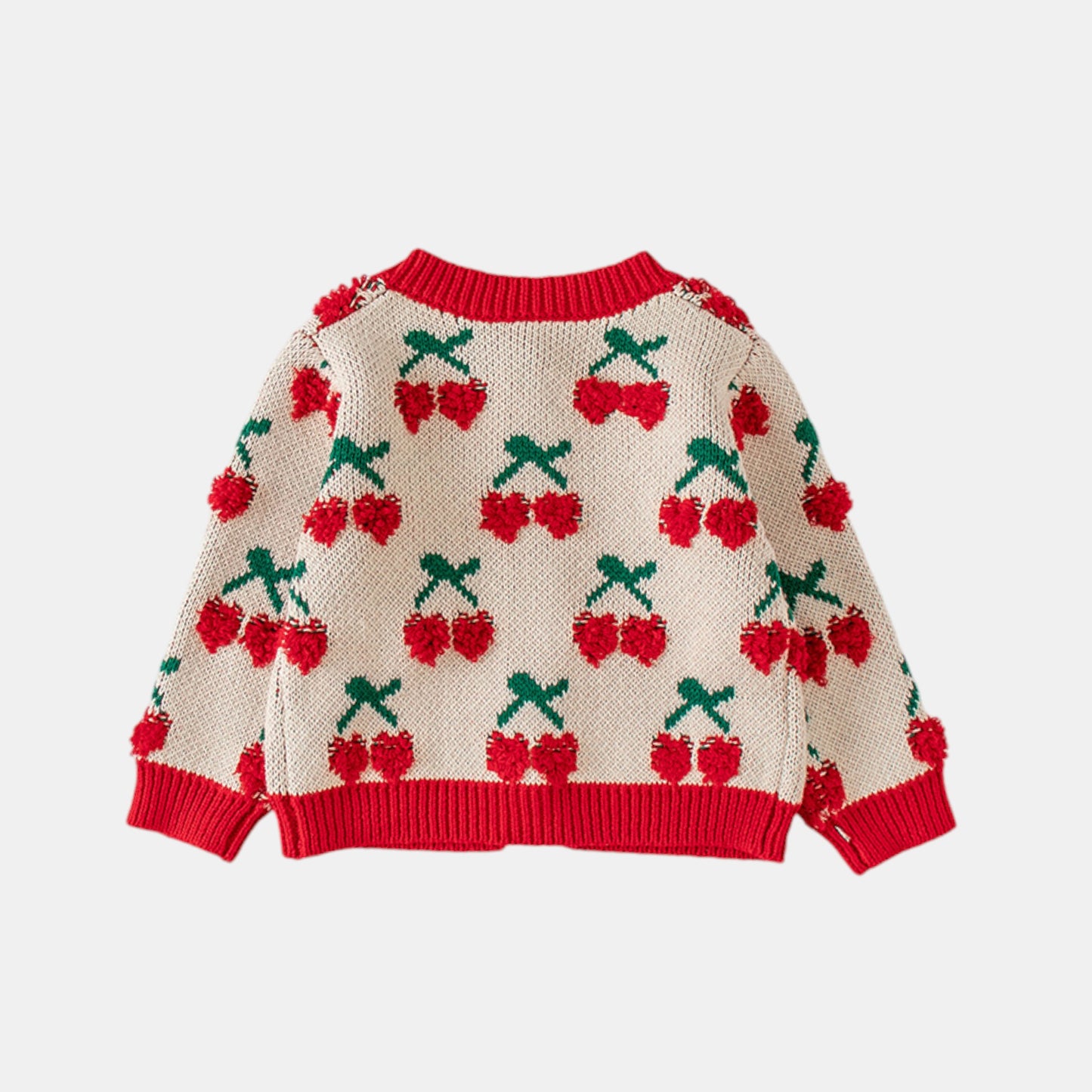 Cherry Delight Cotton Knit Cardigan (3m-3yrs)