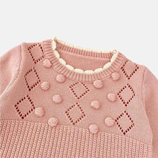 Chloe Pom Cotton Knit Set (3m-3yrs)