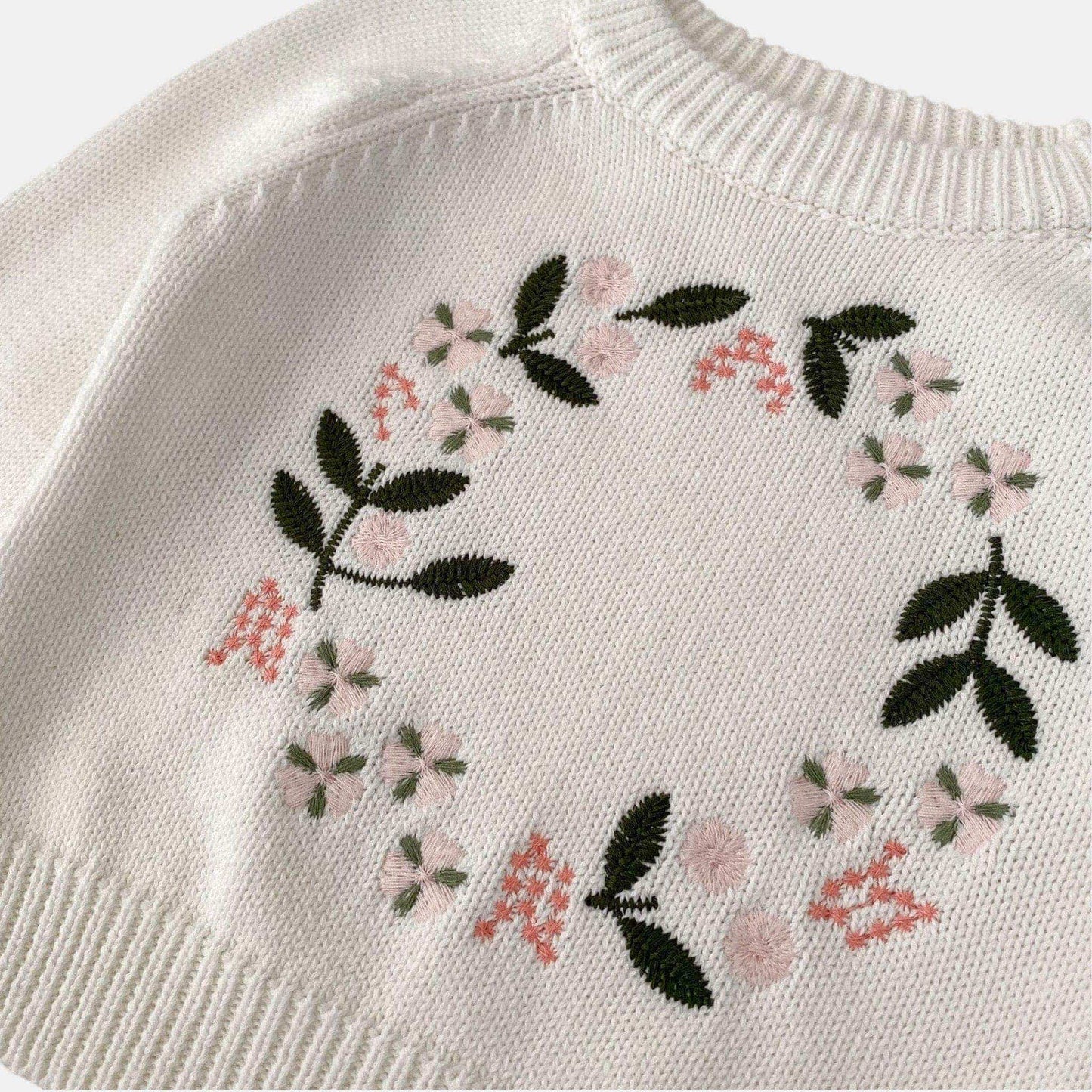 Clara Halo Cotton Knit Sweater (3m-3yrs)