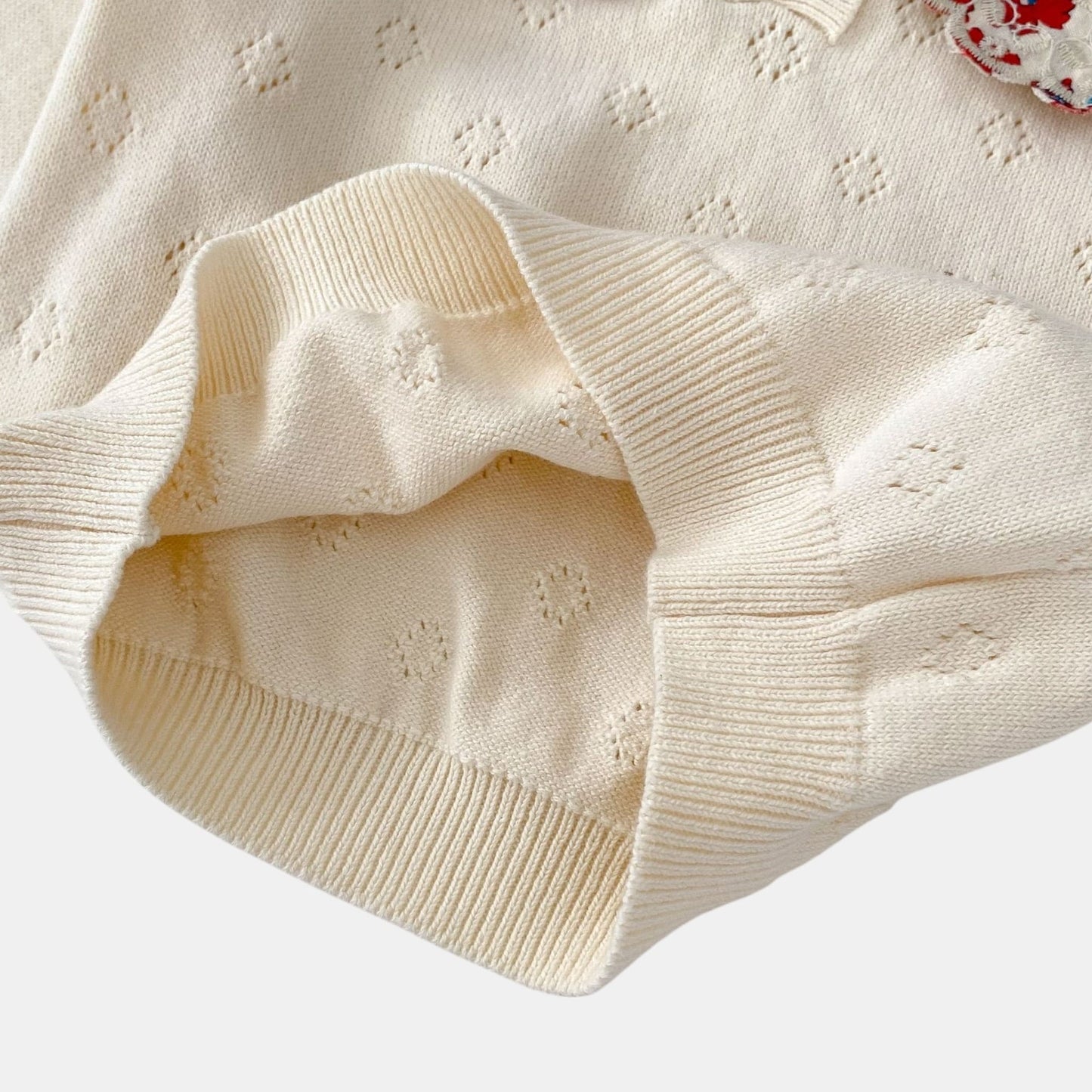 Colette Cream Knit Cotton Sweater (3m-3yrs)