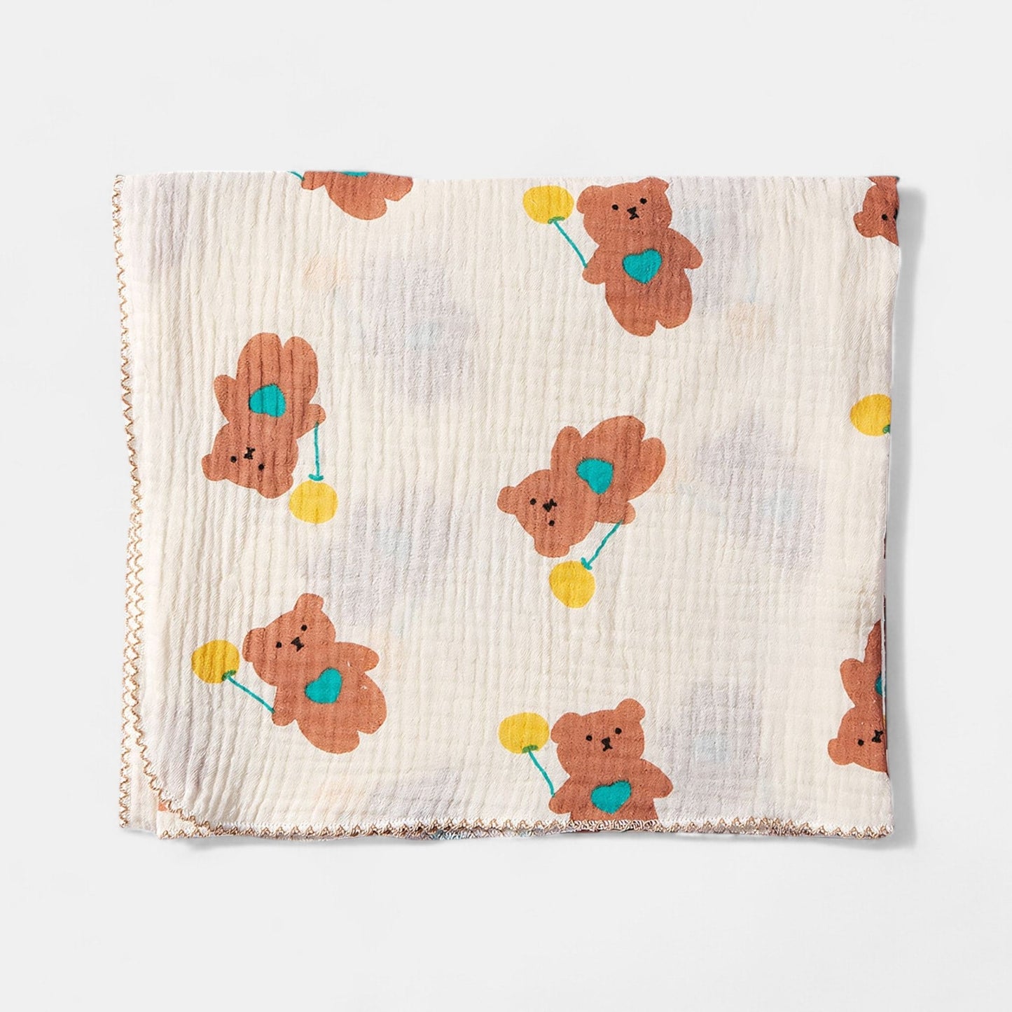 Cotton Gauze Bath Towel, Bear