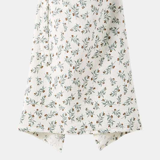 Cotton Gauze Nursing Cover, Olive Grove - Detail - Bambisserie