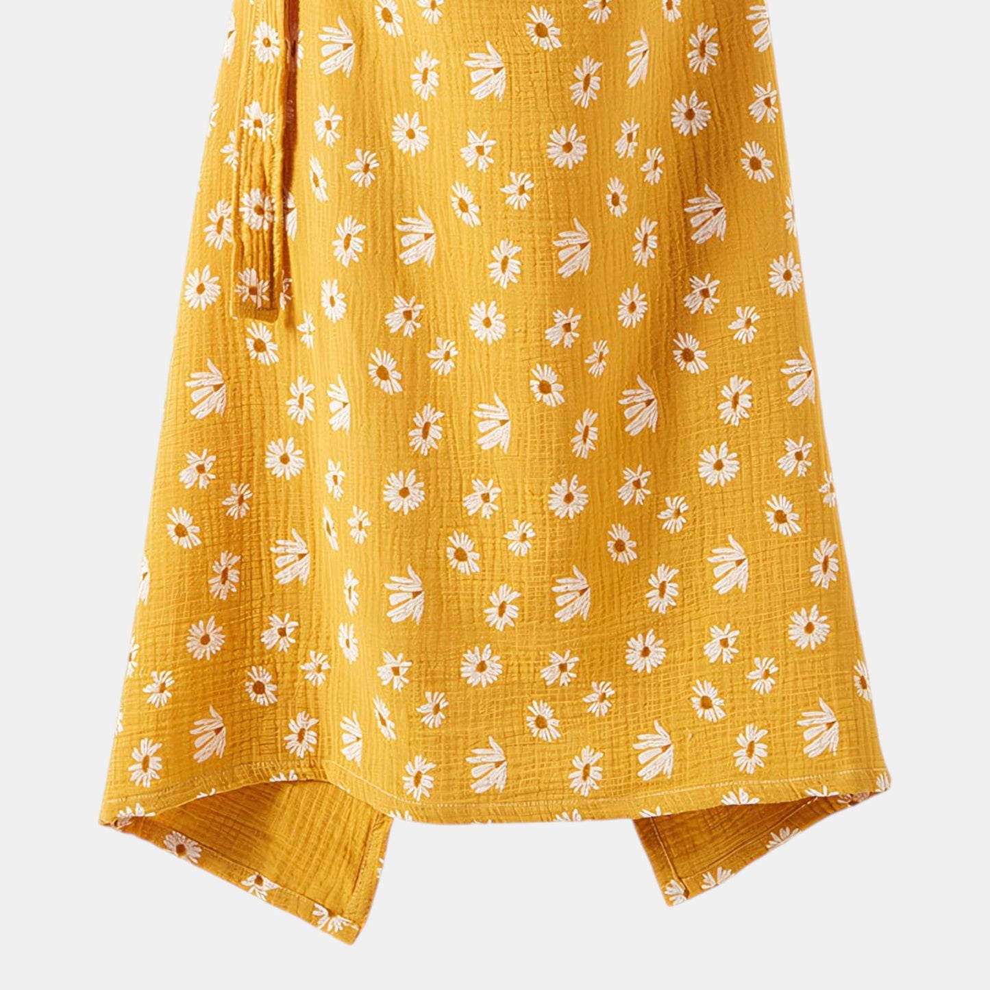 Cotton Gauze Nursing Cover, Yellow Daisy Detail - Bambisserie