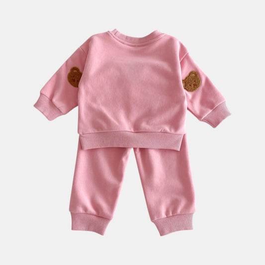Cuddle Bear Cotton Lounge Set, Pink (6m-4yrs)