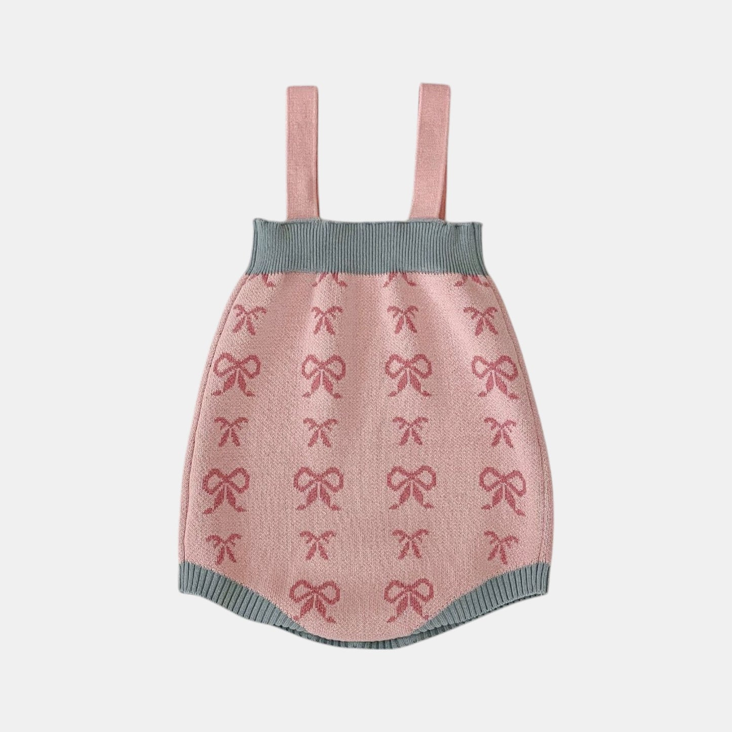 Dolly Bow Cotton Knit Romper (3m-3yrs)