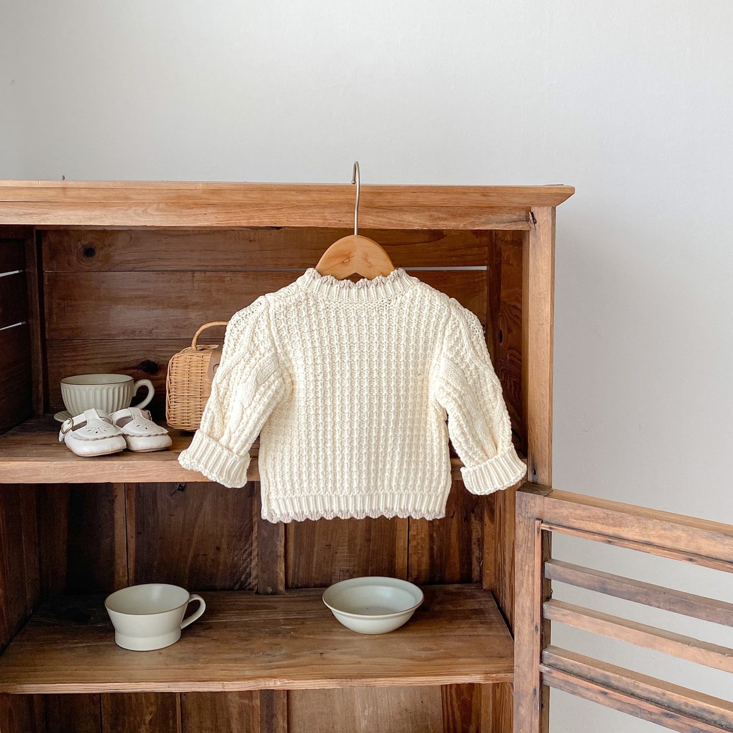 Emery Braid Cotton Knit Cardigan (3m-3yrs)