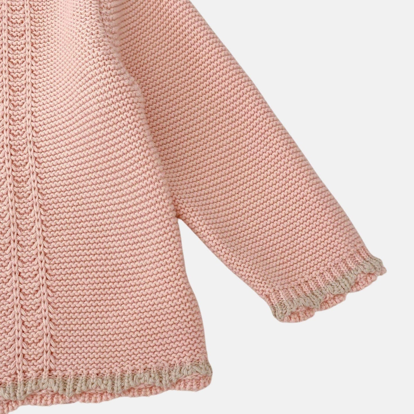Etta Pink Cotton Knit Cardigan (3m-3yrs)