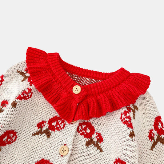 Ever Rose Cotton Knit Cardigan (3m-3yrs)