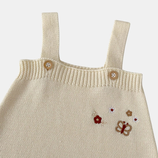 Forest Butterfly Cotton Knit Romper (3m-3yrs)