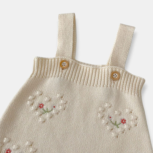 Freya Hearts Cotton Knit Romper (3m-3yrs)