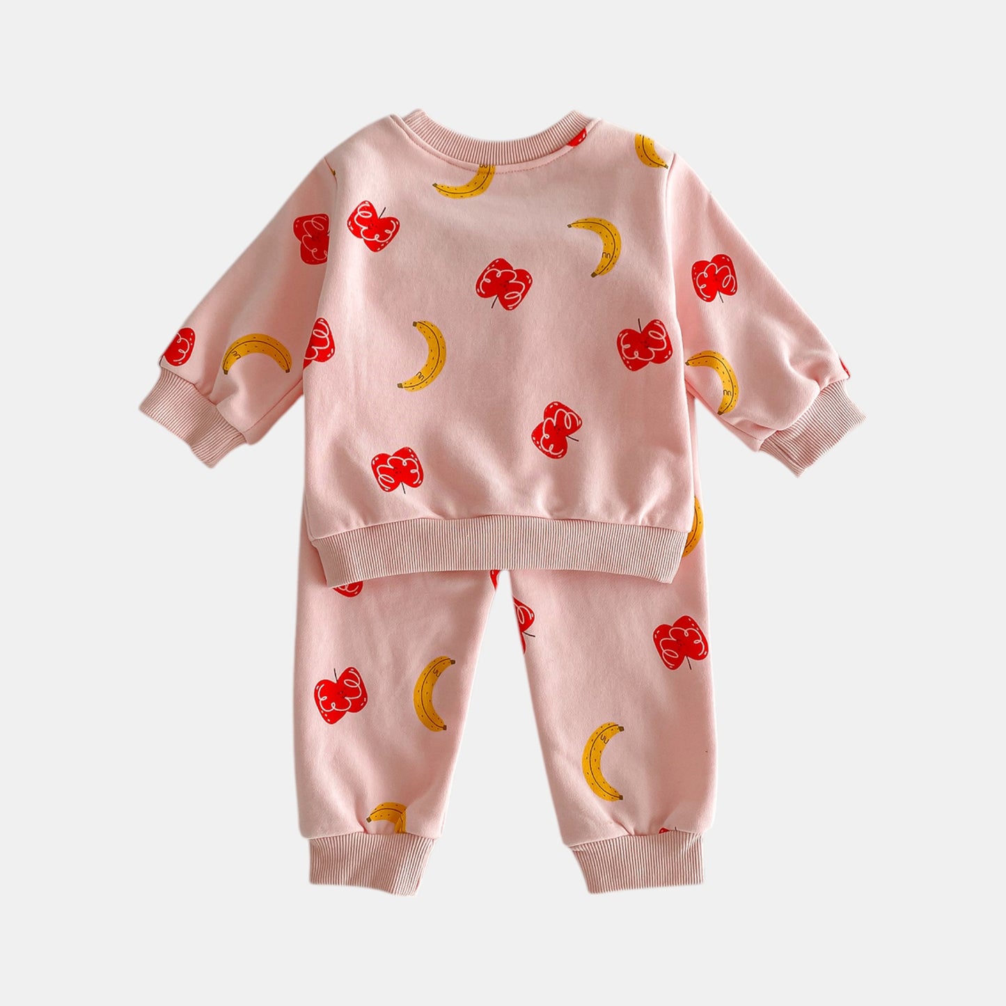 Fruity Mix Cotton Lounge Set, Pink (6m-4yrs)