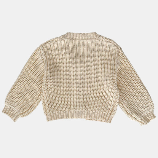 Hayden Chunky Knit Cardigan - Cream (3m-3yrs)