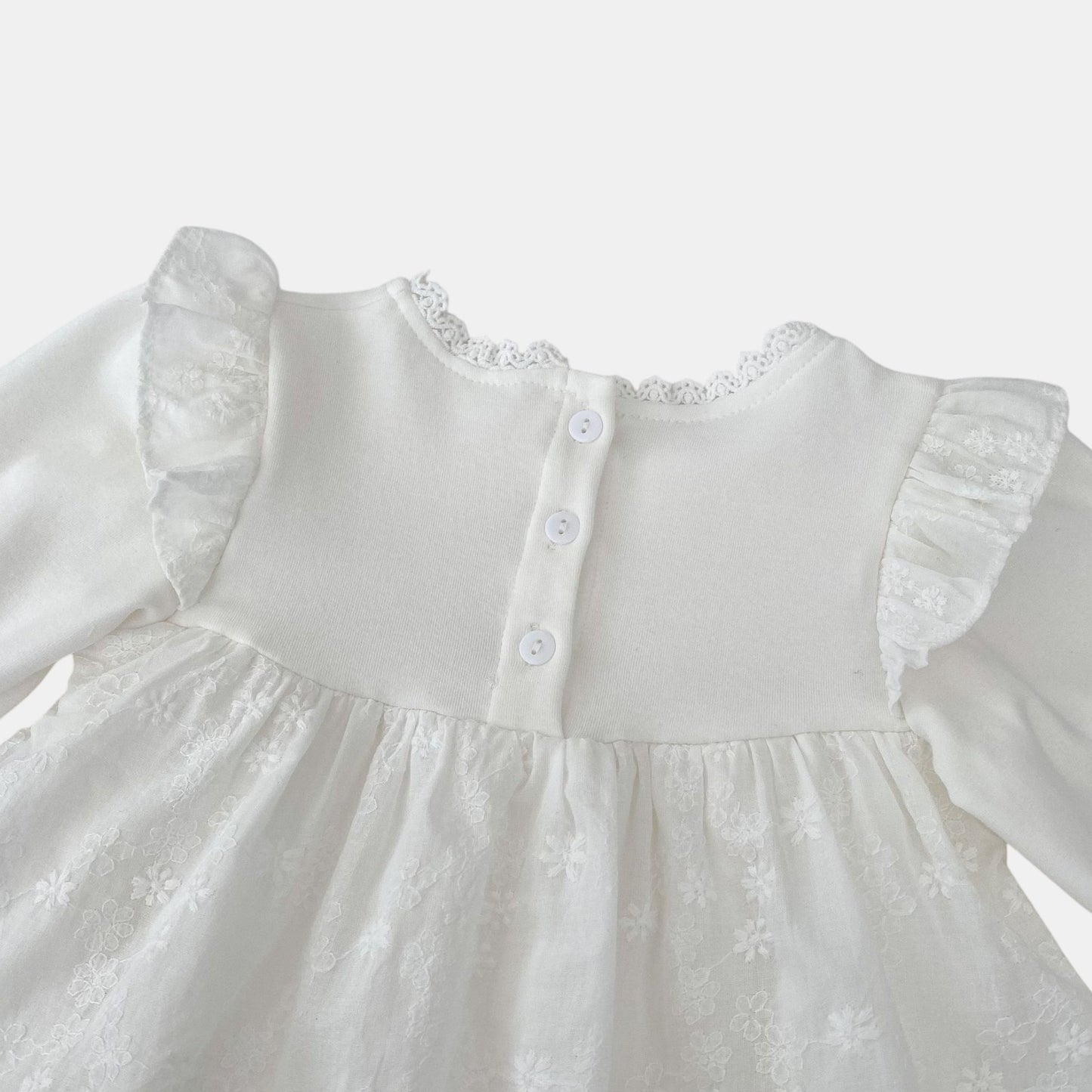 Ines Floral Cotton Romper Dress (3m-24m)