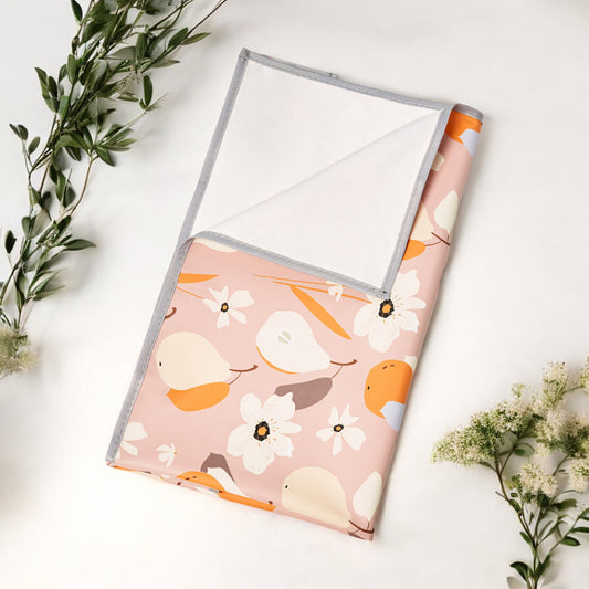 Waterproof Baby Changing Mat, Pear Blossom - Lifestyle - Bambisserie