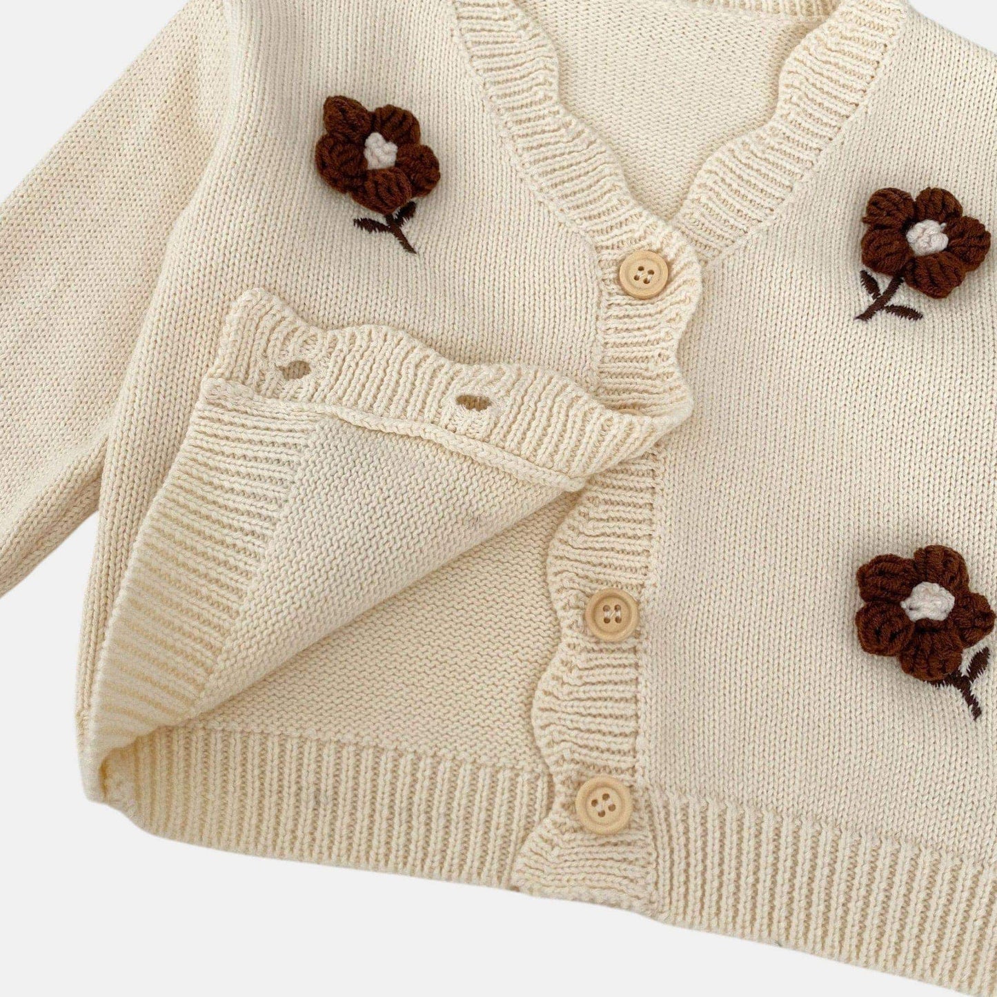 Josie Floral Cotton Knit Cardigan (3m-3yrs)