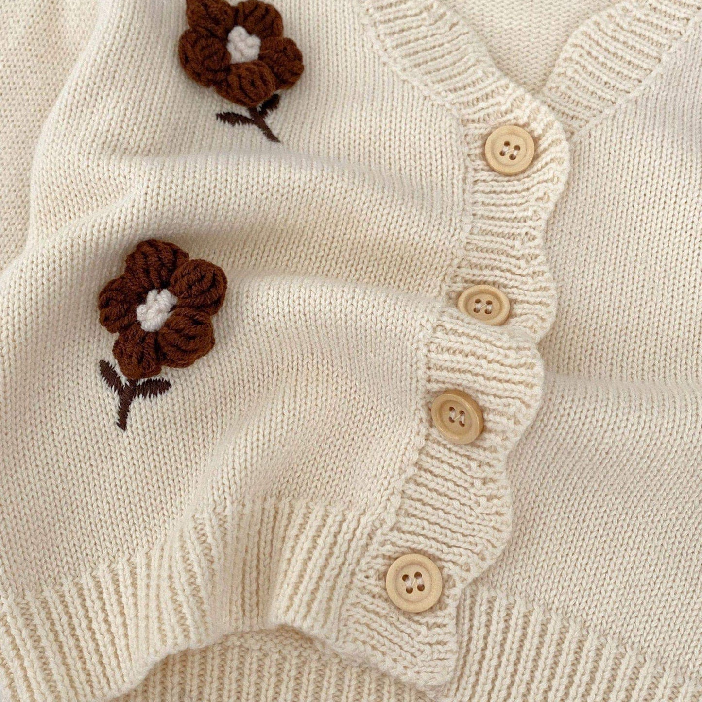 Josie Floral Cotton Knit Cardigan (3m-3yrs)