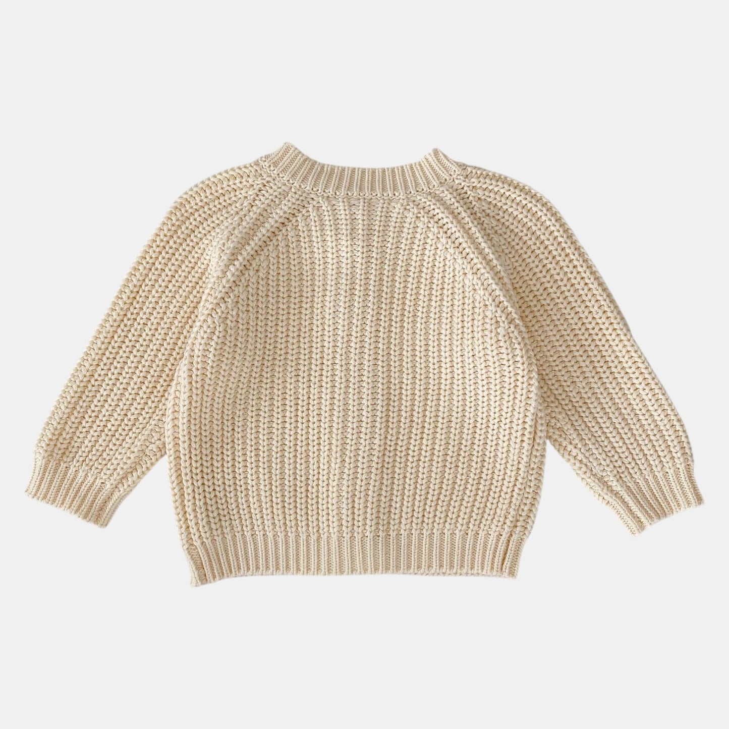 Luca Rib Knit Cardigan - Cream (3m-3yrs)