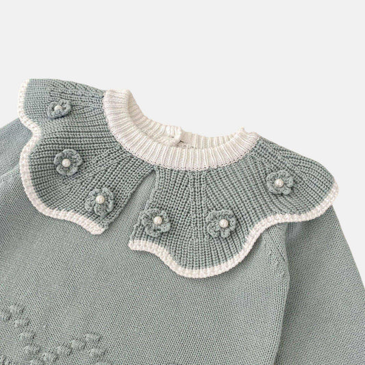 Lulu Petal Cotton Knit Sweater (3m-3yrs)