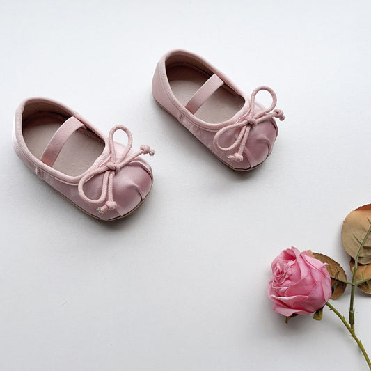 Luxe Bow Baby Shoes, Pink (11-13cm)