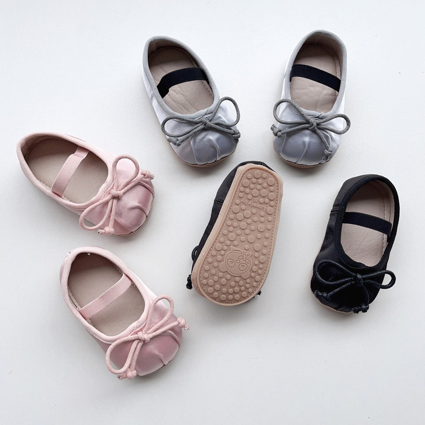 Luxe Bow Baby Shoes, Silver (11-13cm)