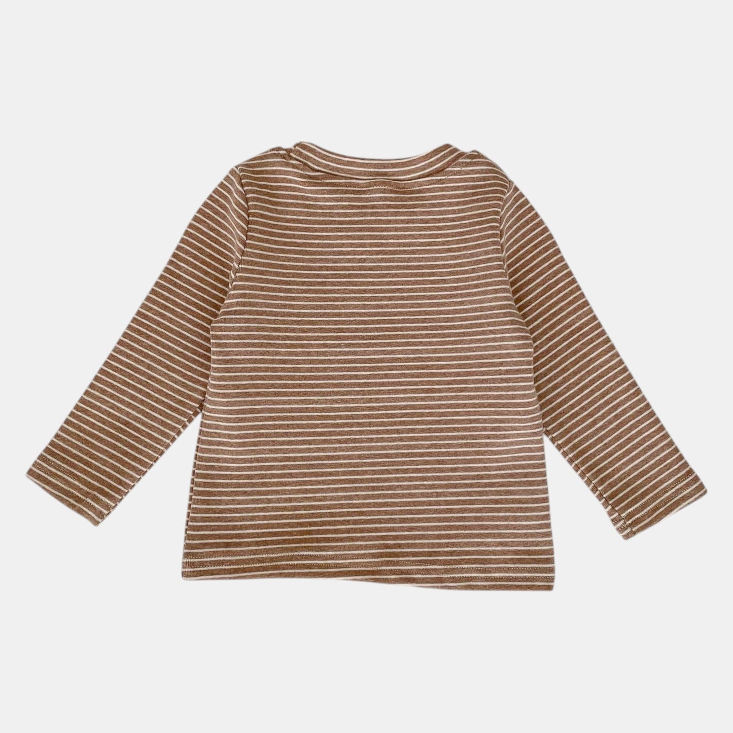 Mocha Stripe Cotton Top (3m-3yrs)