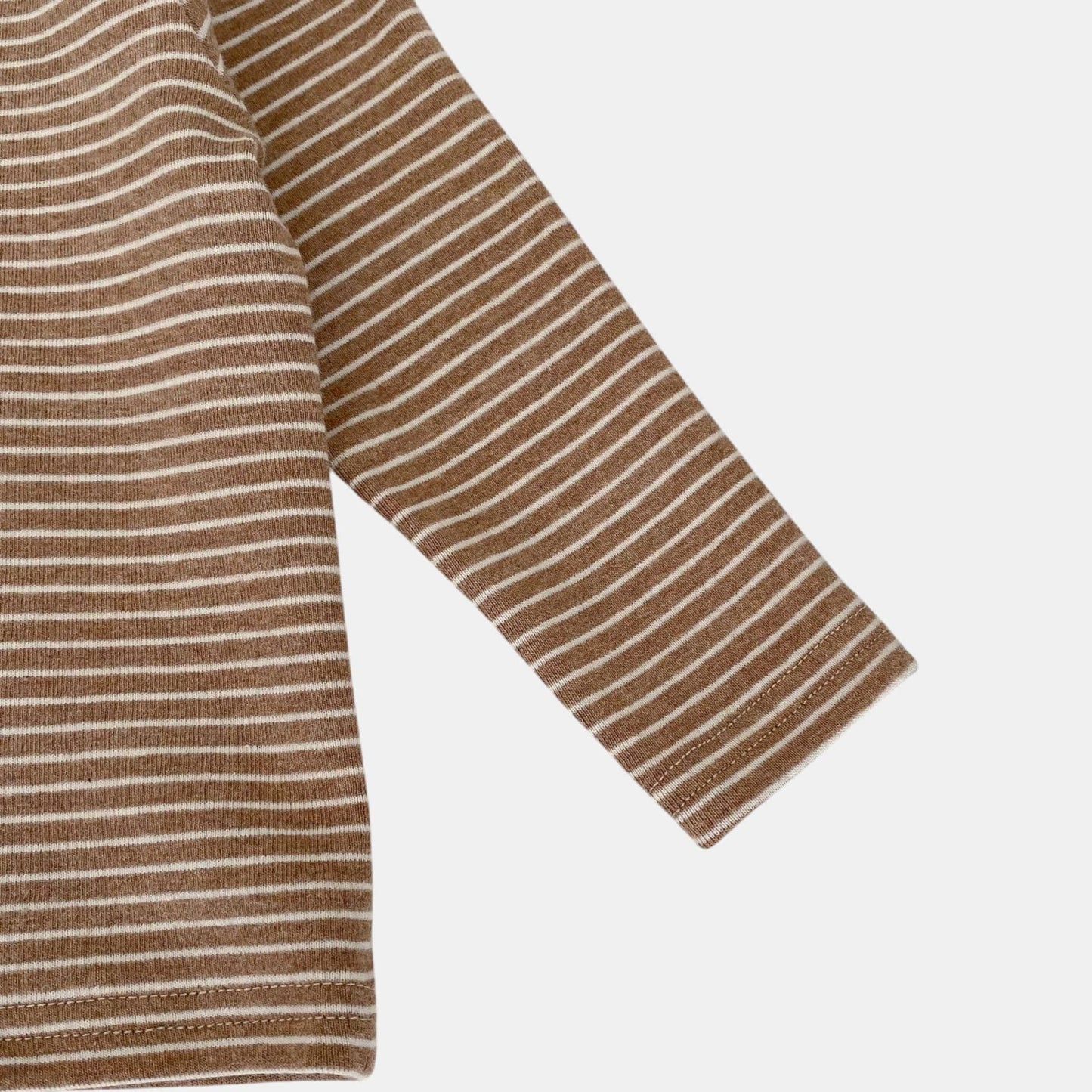 Mocha Stripe Cotton Top (3m-3yrs)