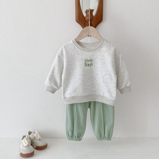 More Funs Cotton Lounge Set, Green (6m-4yrs)