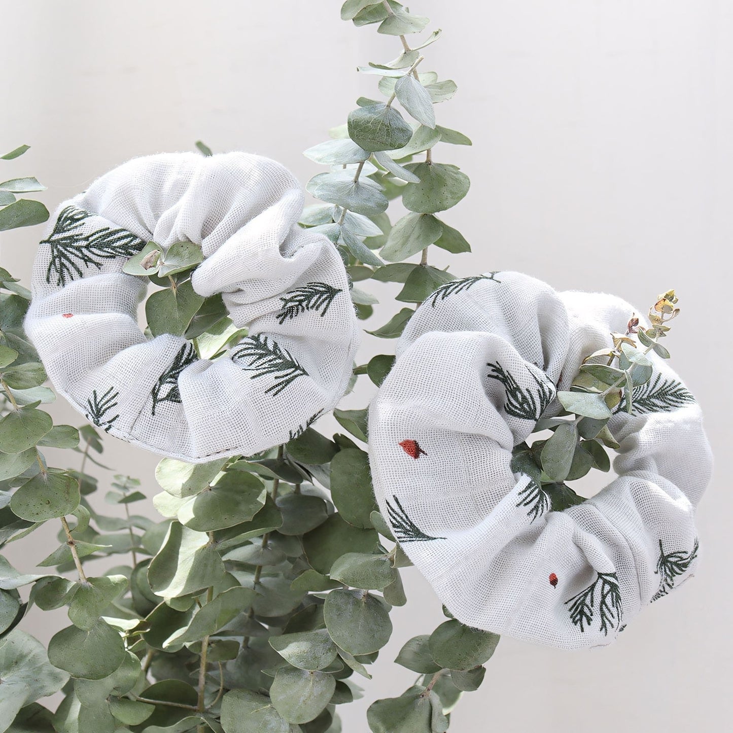 Mother & Daughter Matching Hair Scrunchies, Pine Trees - Lifestyle - Bambisserie