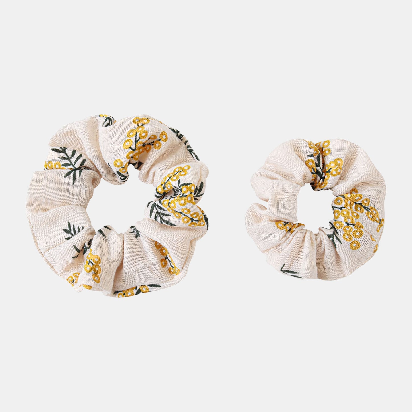 Mother & Daughter Matching Hair Scrunchies, Acacia - Bambisserie
