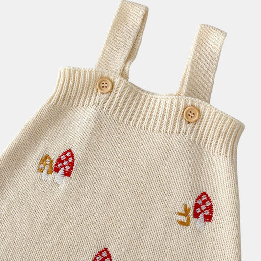 Mushroom Fable Cotton Knit Romper (3m-3yrs)