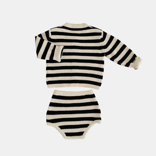 Paris Stripe Cotton Knit Set (3m-3yrs)