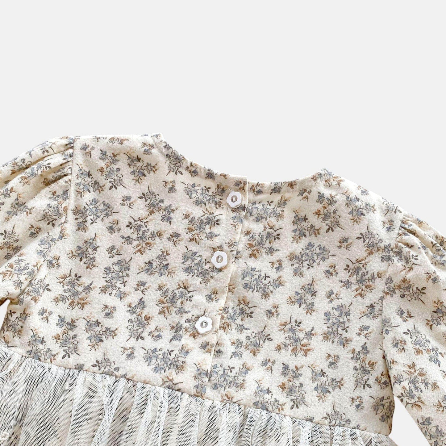 Rena Floral Romper Dress & Bonnet Set - Cream (3m-24m)