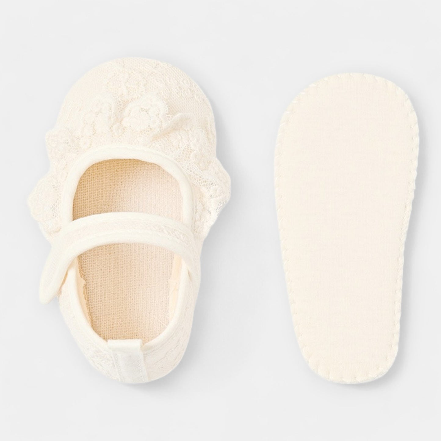 Ruffle Lace Cotton Baby Shoes