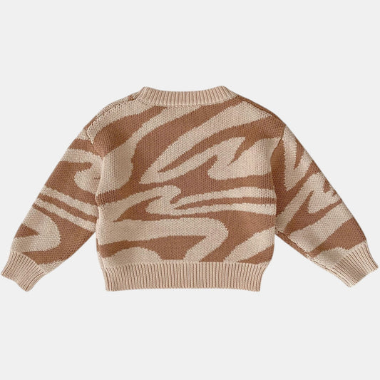 Savanna Wild Cotton Knit Sweater (3m-3yrs)