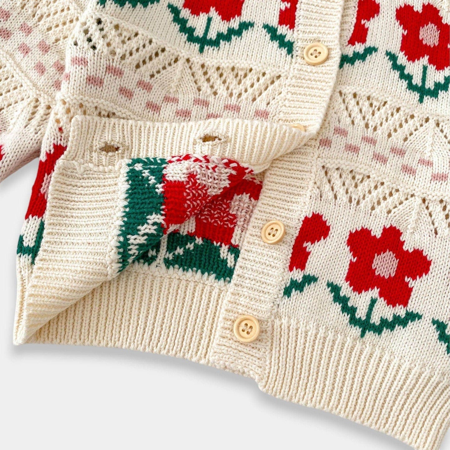 Scarlet Garden Cotton Knit Cardigan (3m-3yrs)