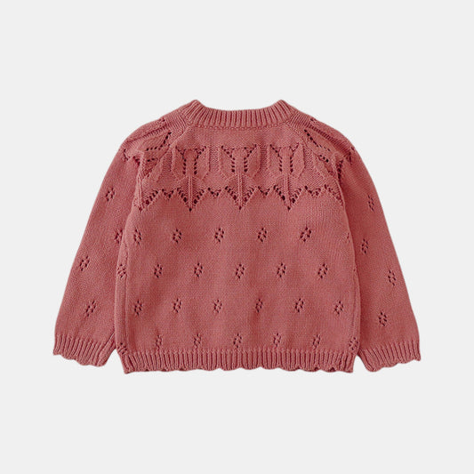 Seren Rose Cotton Knit Cardigan (3m-3yrs)