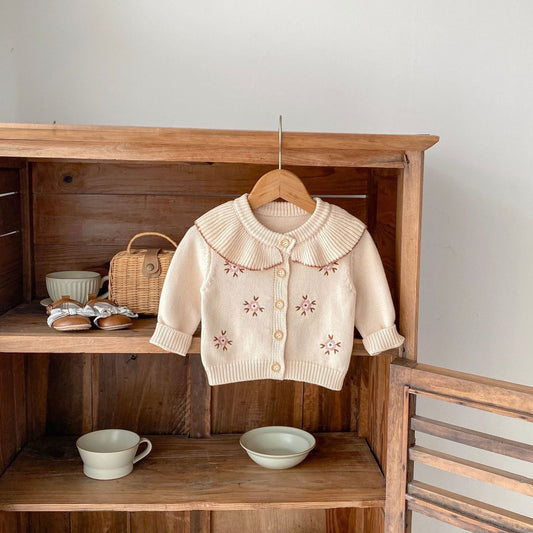Sienna Floral Cotton Knit Cardigan (3m-3yrs)