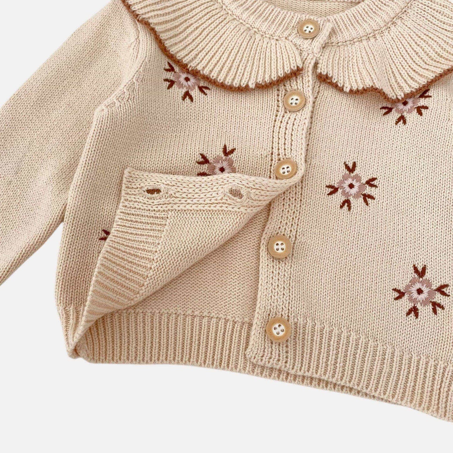 Sienna Floral Cotton Knit Cardigan (3m-3yrs)