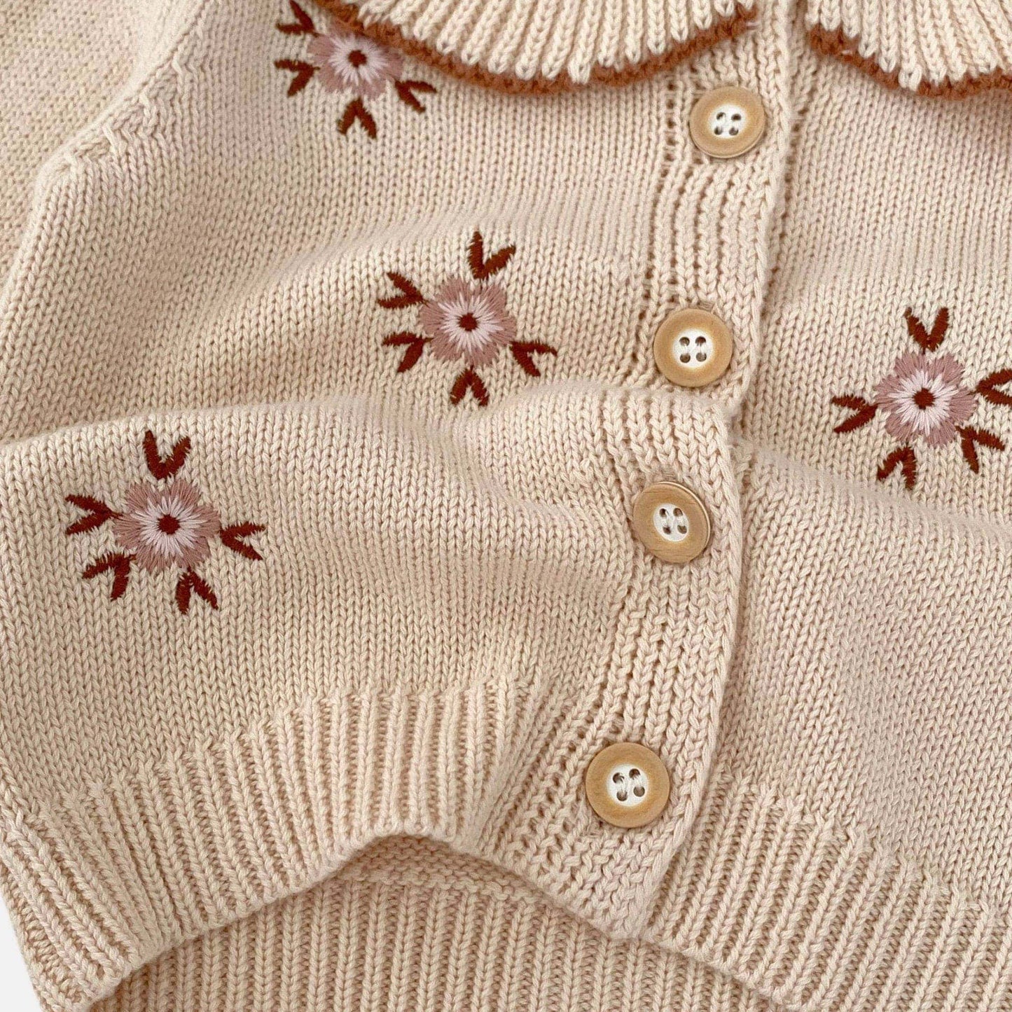 Sienna Floral Cotton Knit Cardigan (3m-3yrs)